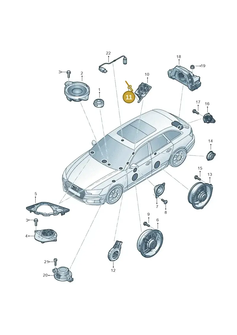 N90097802 — Audi RS4 Avant (2017-) diagram 849035360, position 11