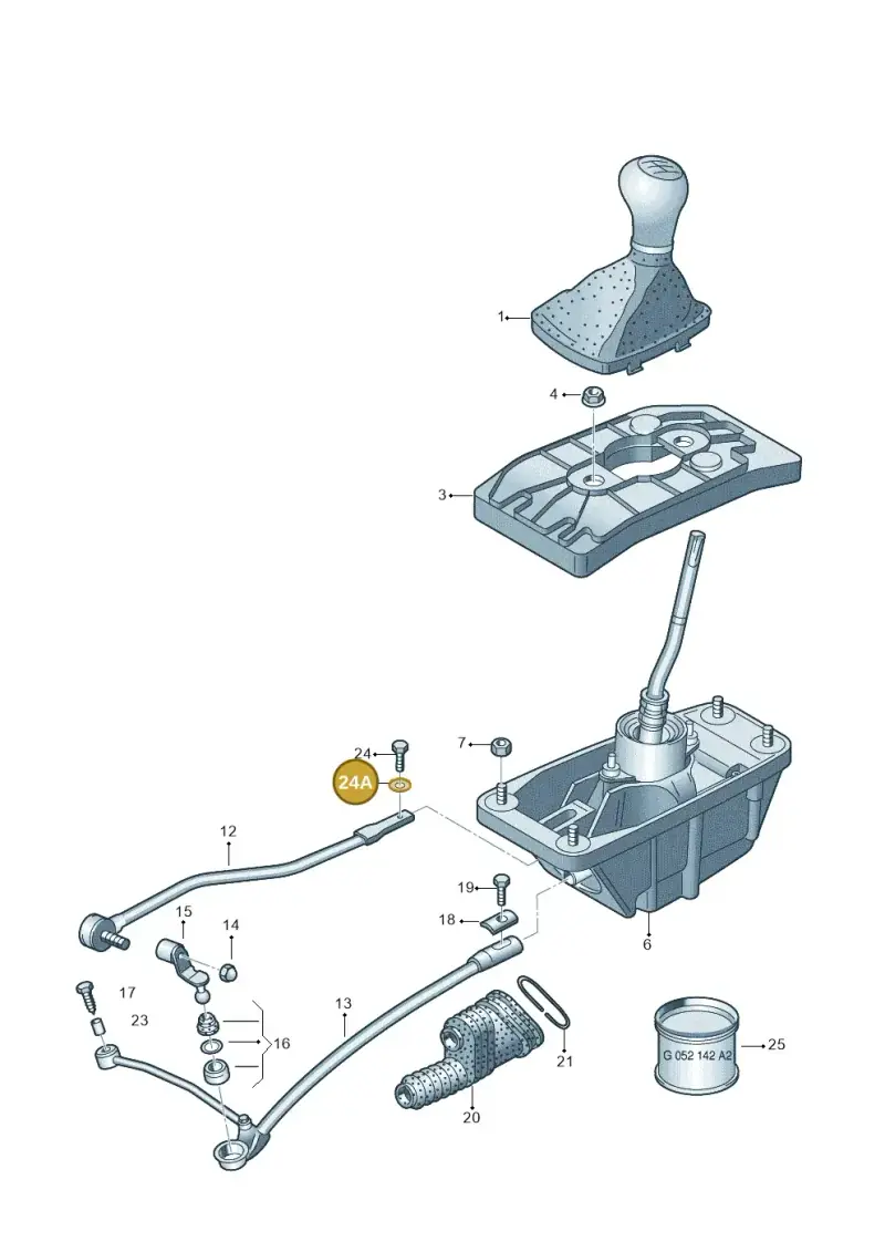 N90107604 — Audi RS4 Cabrio qu.    08> (2007-) diagram 249711400, position 24A