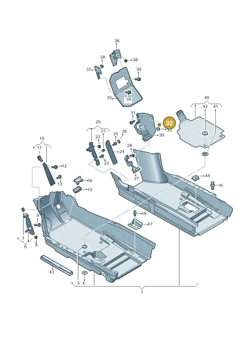 N90132606 — Audi R8 qu. 5.2 (2012-2015) diagram 752863000, position 32