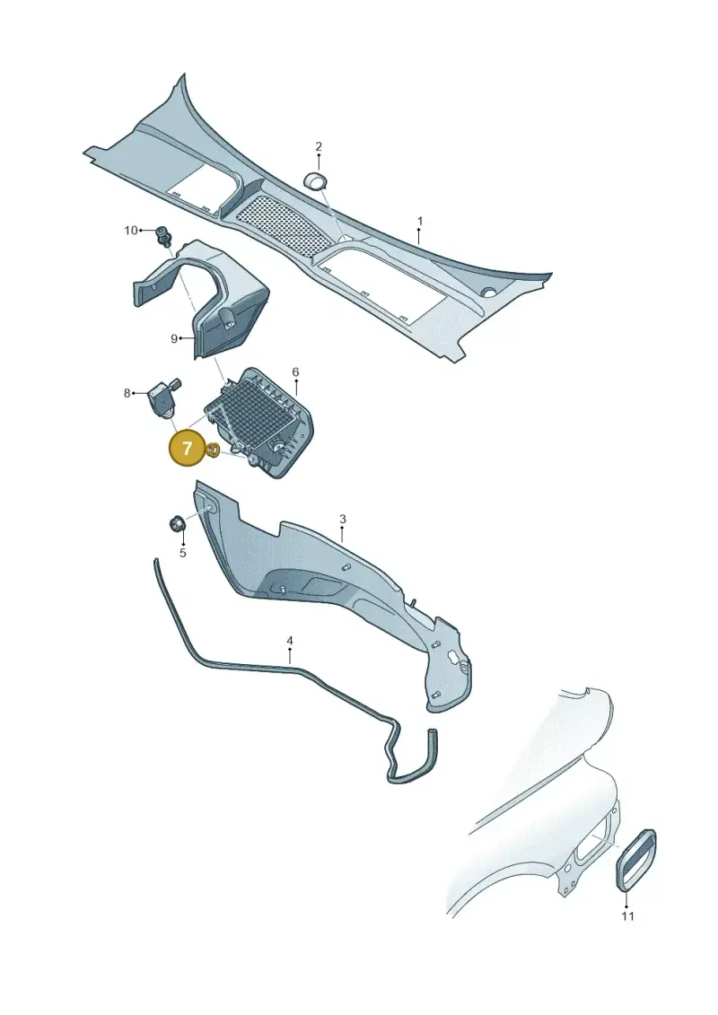 N90132606 — Audi RS4 Avant (2017-) diagram 849819000, position 7
