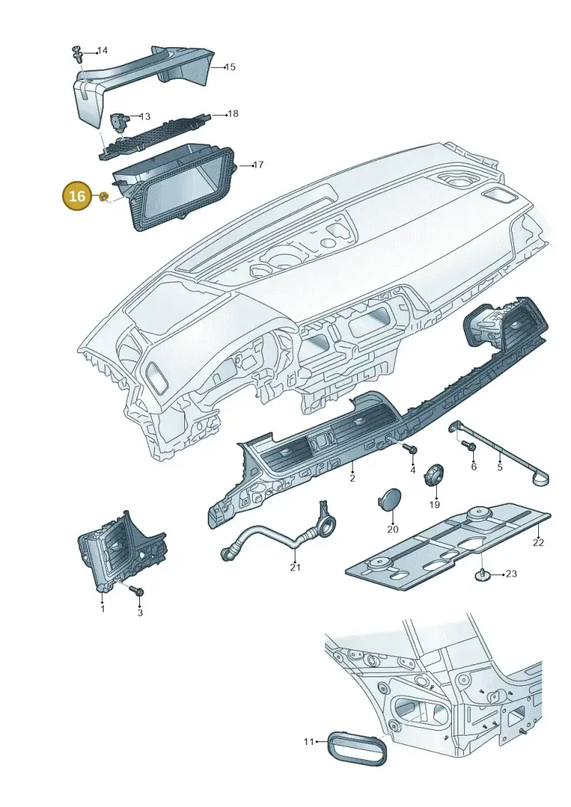 N90132606 — Audi Q5 (2016-2020) diagram 896820100, position 16