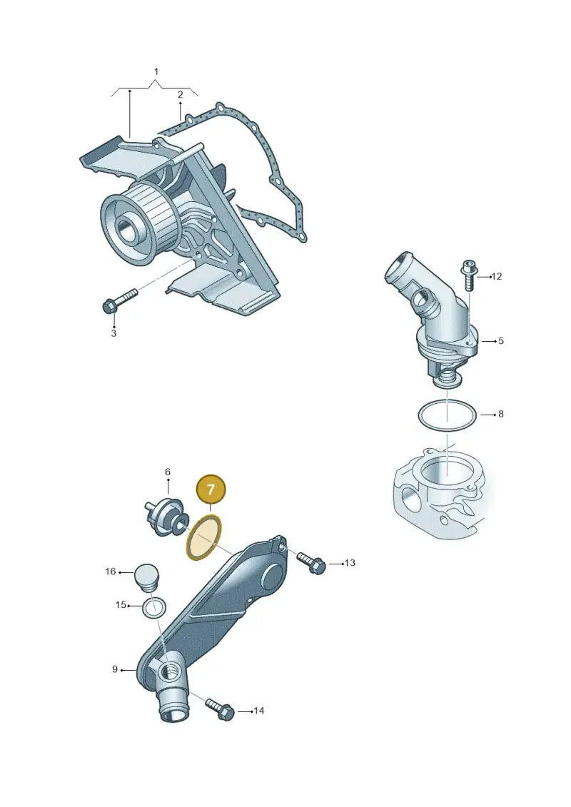 N90136802 — Audi A4/S4/Av./qu.     05> (2005-) diagram 249121150, position 7