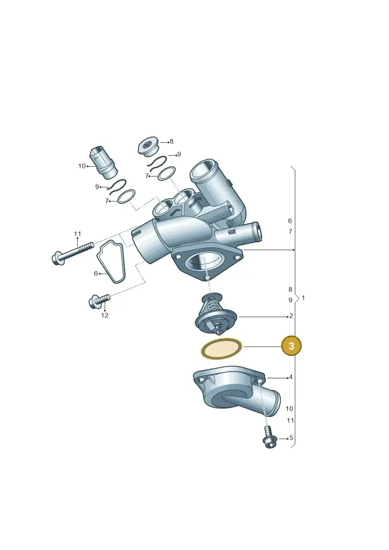 N90136802 — Audi TT Coupe/Roadster 08> (2007-) diagram 274121750, position 3