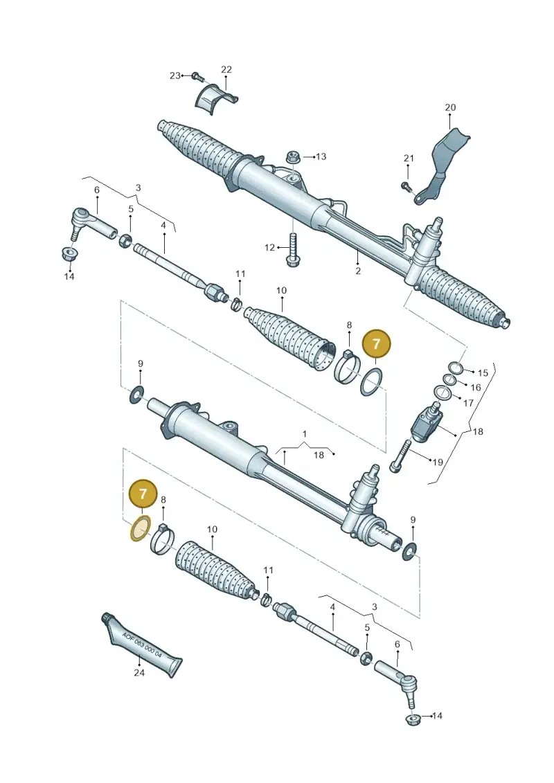 N90180902 — Audi Q7 qu. 3.0 TDI (2009-2015) diagram 493422000, position 7