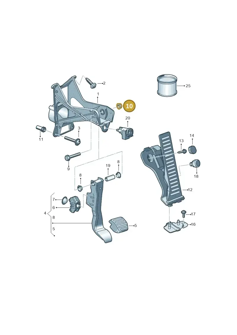 N90183802 — Audi R8 Spyder (2015-2024) diagram 872721600, position 10