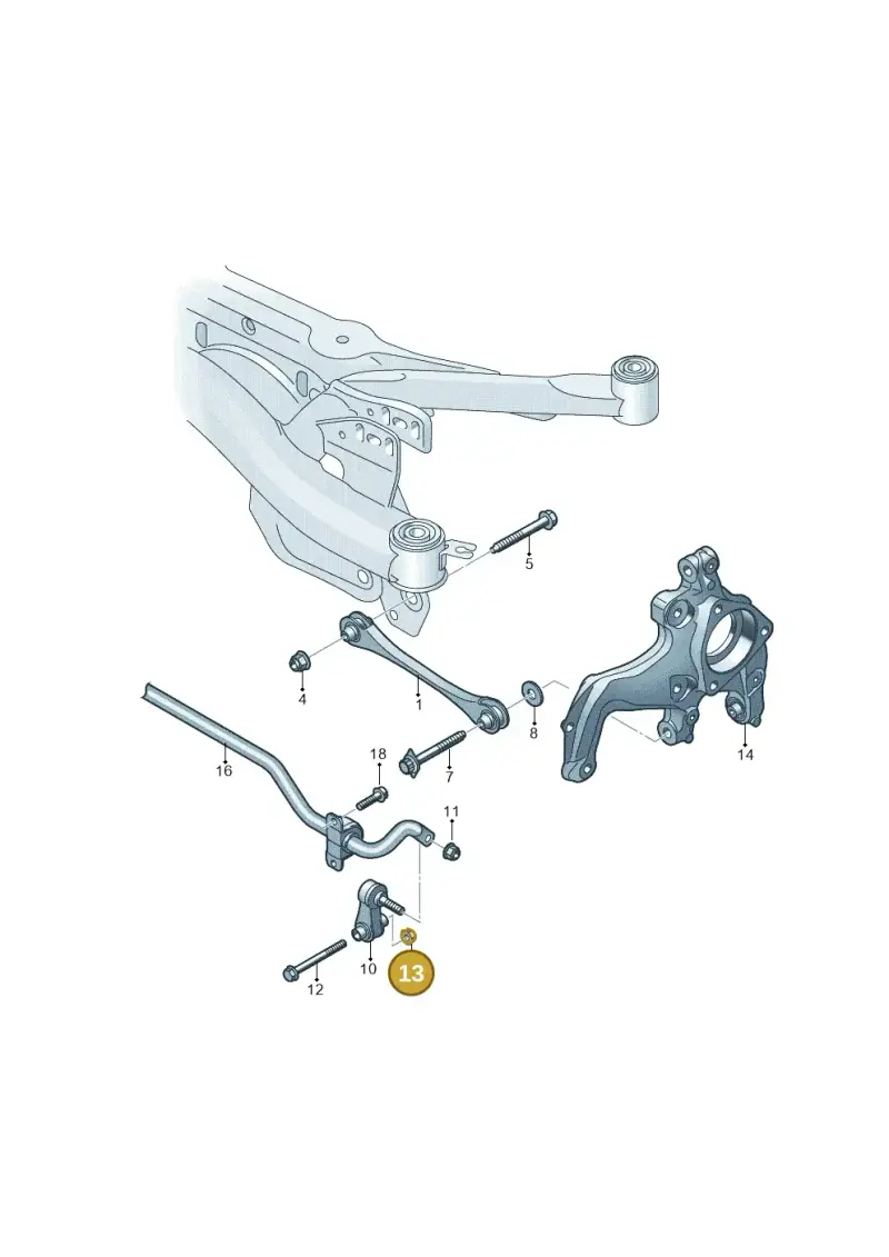N90183804 — Audi A3 Sportback (2019-2021) diagram 596501300, position 13