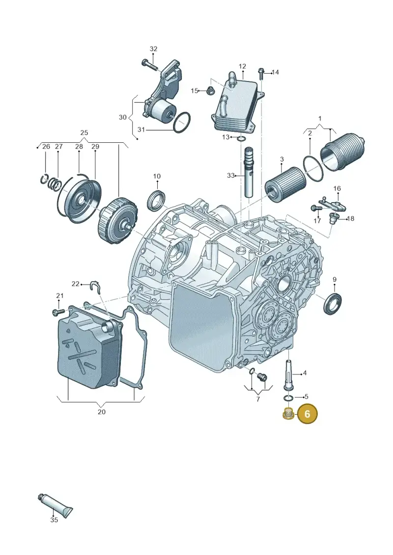 N90215404 — Audi A3 Sportback (2019-2021) diagram 596300160, position 6