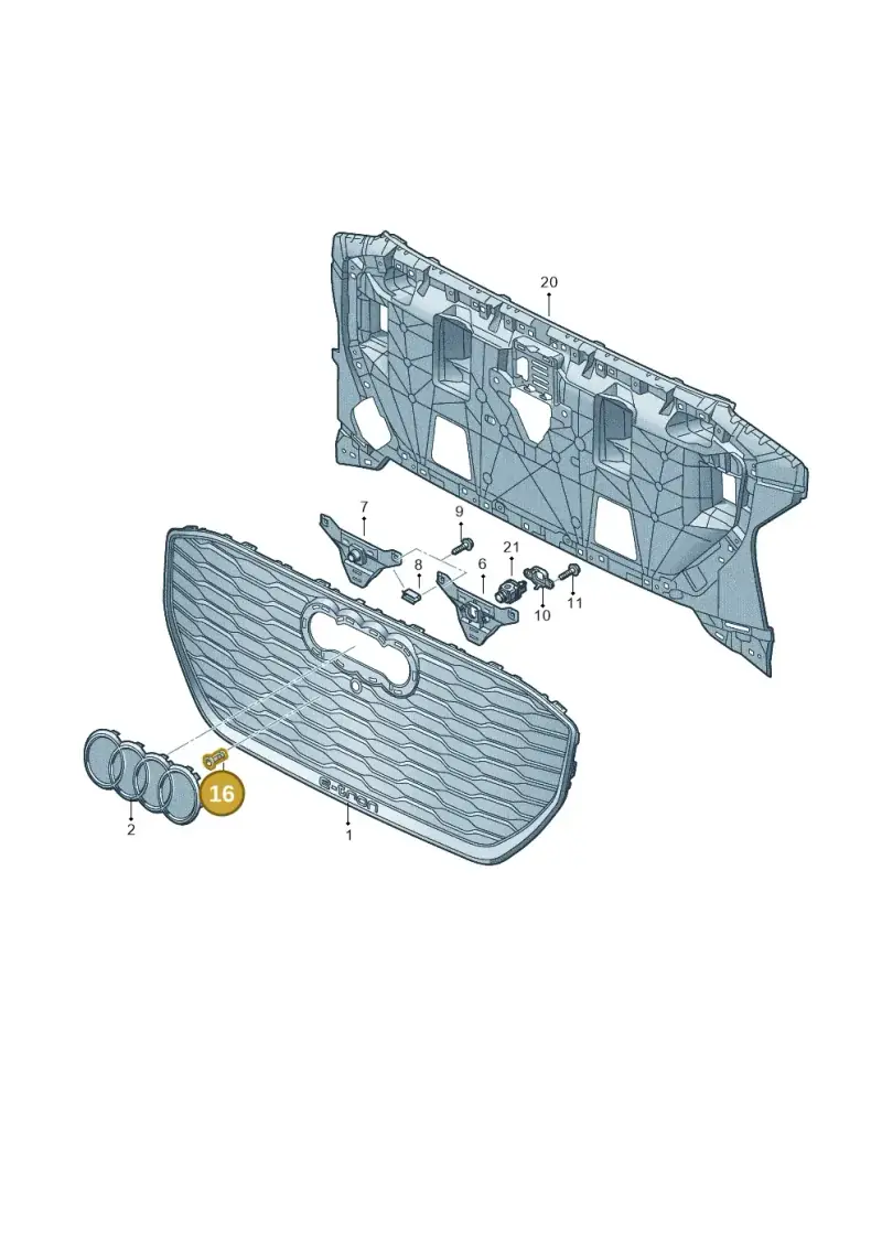 N90218403 — Audi Q4 Sportback (2021-2022) diagram 89a853300, position 16