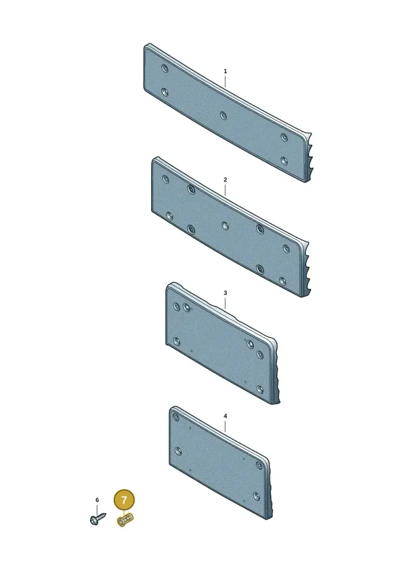 N90218403 — Audi Q6 e-tron (2023-) diagram f5s807400, position 7