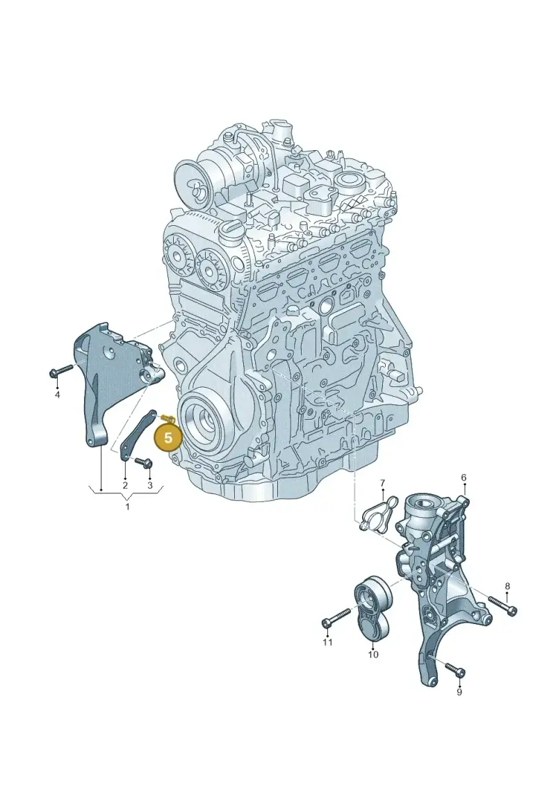 N90232201 — Audi A3 Sportback (2019-2021) diagram 596903060, position 5