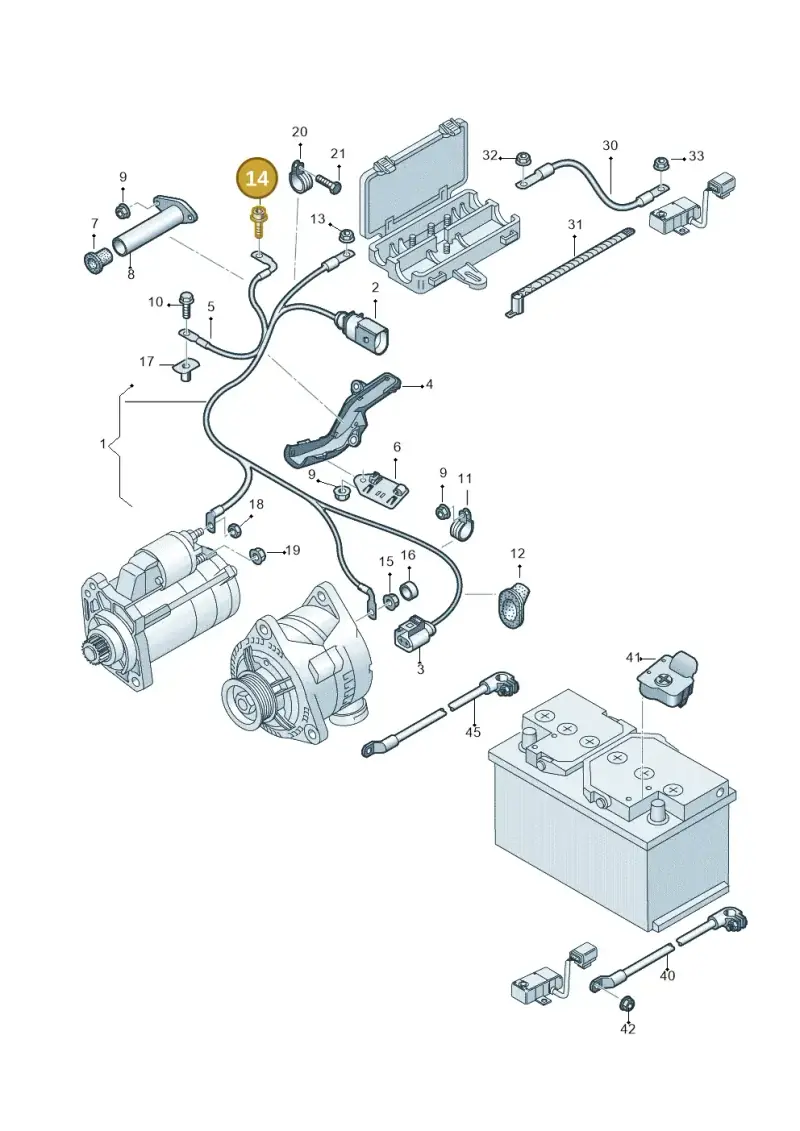 N90242804 — Audi A8/S8/qu. lang    08> (2007-) diagram 291972050, position 14