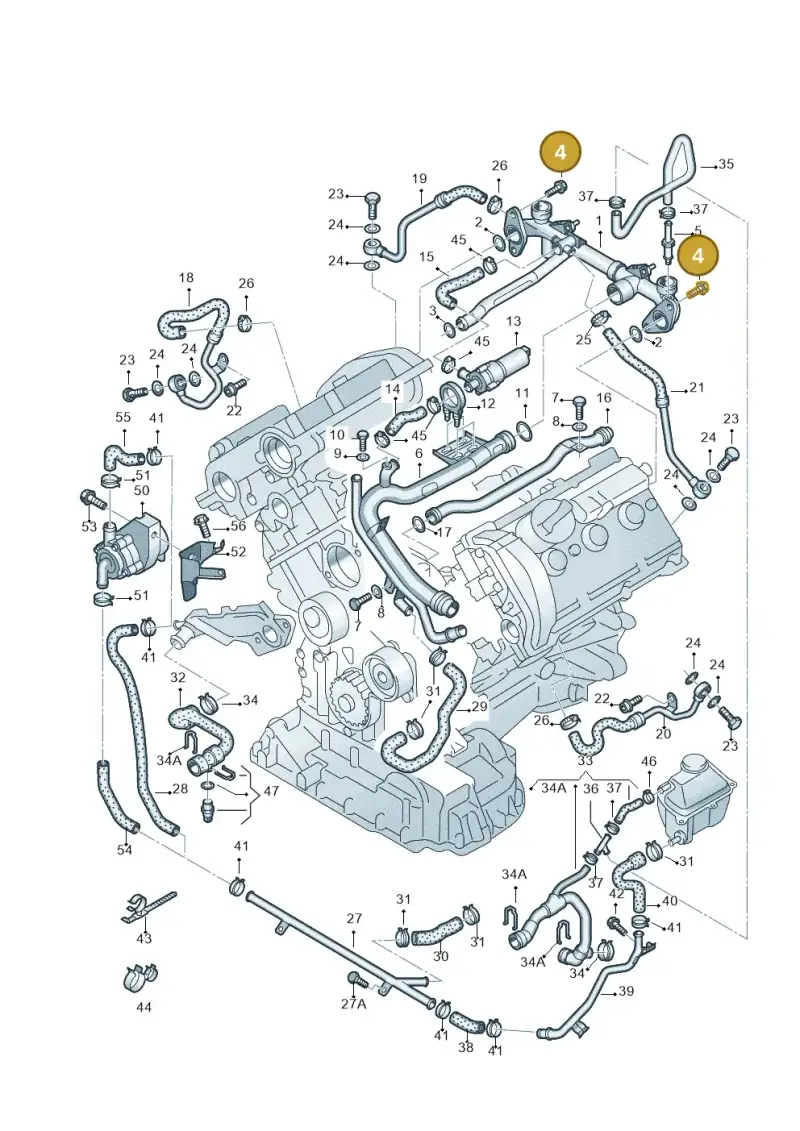 N90271602 — Audi A6/Avant (1997-2001) diagram 219121680, position 4