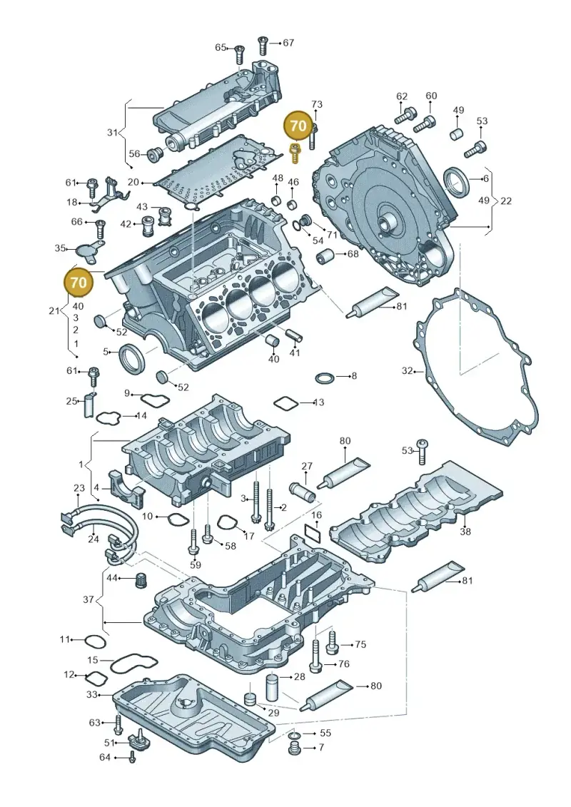 N90271604 — Audi A4/S4/Av./qu.     05> (2005-) diagram 247103400, position 70