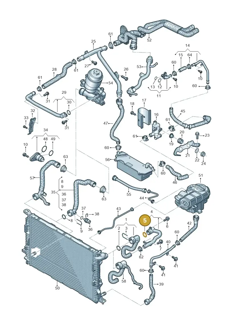 N90275302 — Audi A7 Sportback (2014-2018) diagram 788121200, position 5