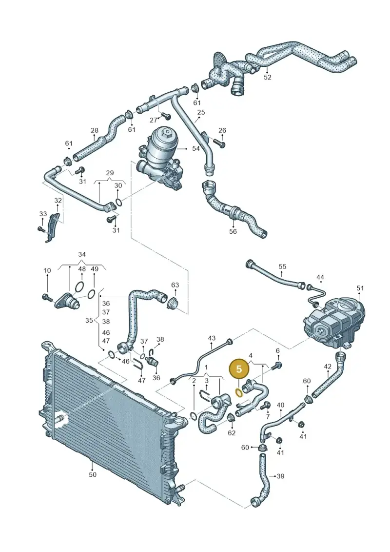 N90275302 — Audi A7 Sportback (2014-2018) diagram 798121110, position 5