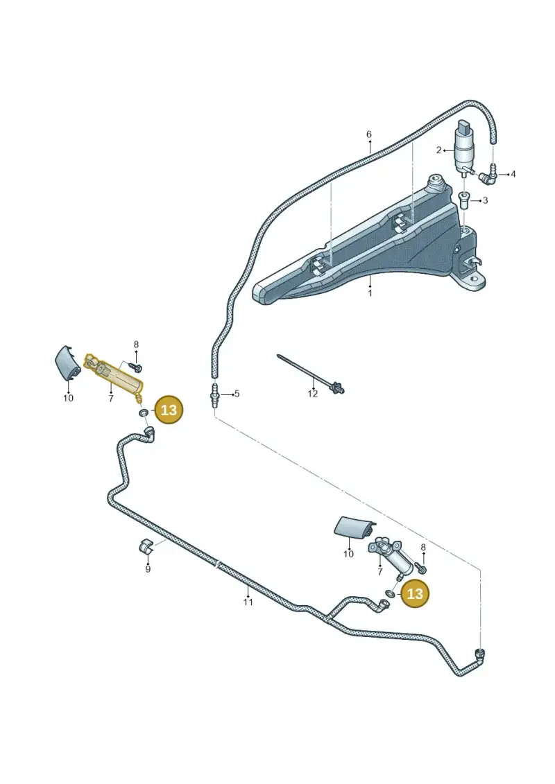 N90303801 — Audi RS3 Sportback (2015-2016) diagram 858955300, position 13