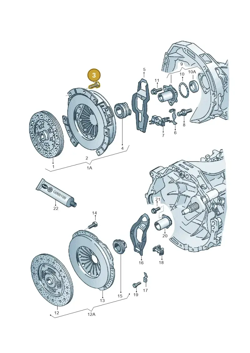 N90308607 — Audi A6 2.7 TDI (2008-2011) diagram 118141100, position 3