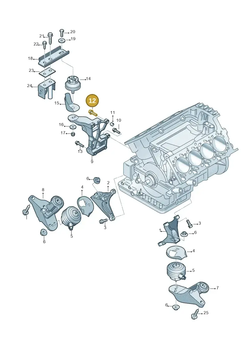 N90320206 — Audi RS4 Cabrio qu.    08> (2007-) diagram 473199000, position 12