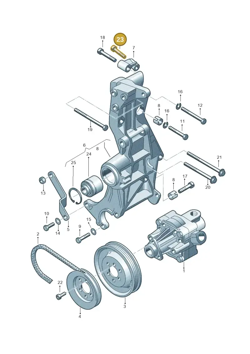 N90339601 — Audi A6/Wagon          96 (1995-1996) diagram 156145800, position 23