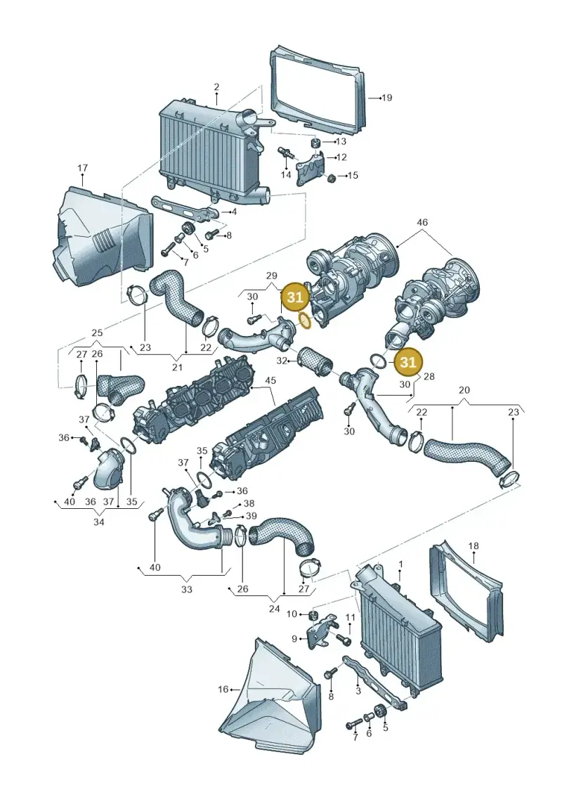 N90344501 — Audi RS6 Avant (2019-) diagram 537145060, position 31