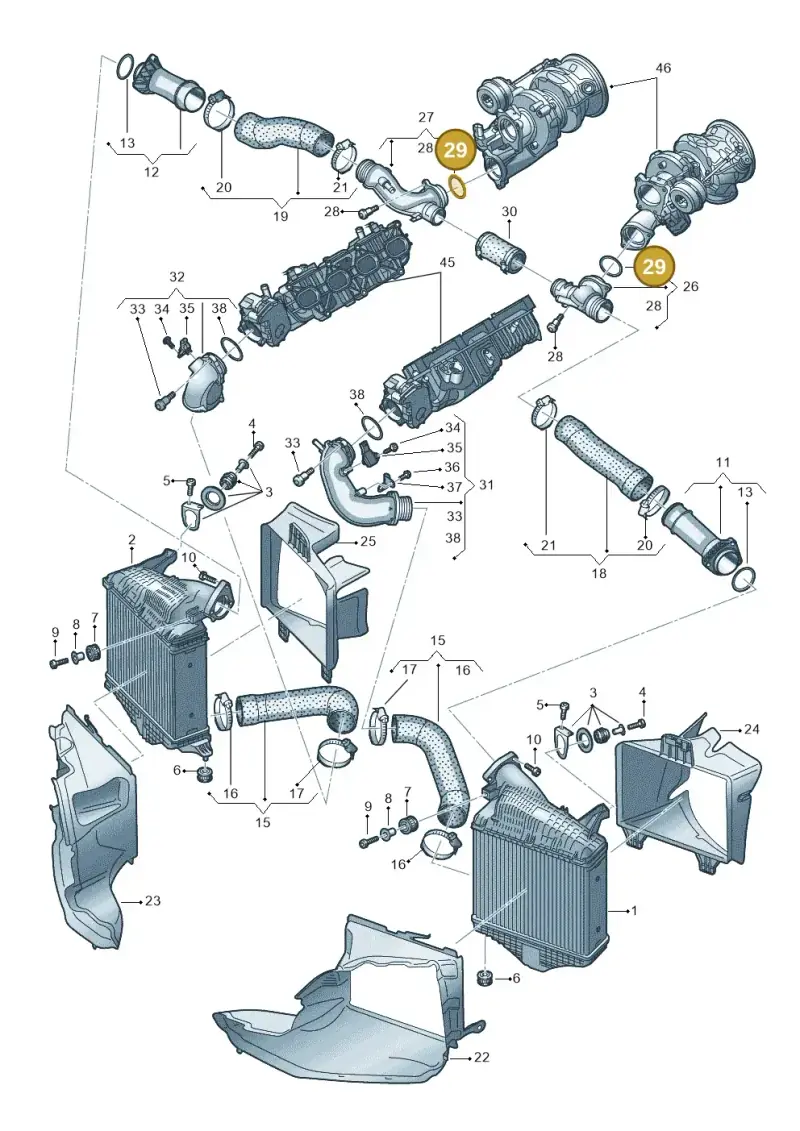 N90344501 — Audi RS Q8 Quattro (2019-) diagram 595145060, position 29