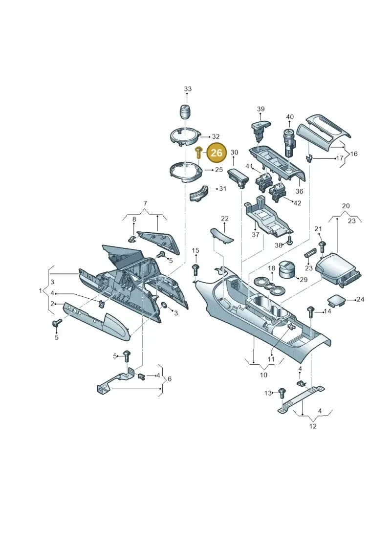 N90347402 — Audi R8 qu. 5.2 (2012-2015) diagram 618863500, position 26