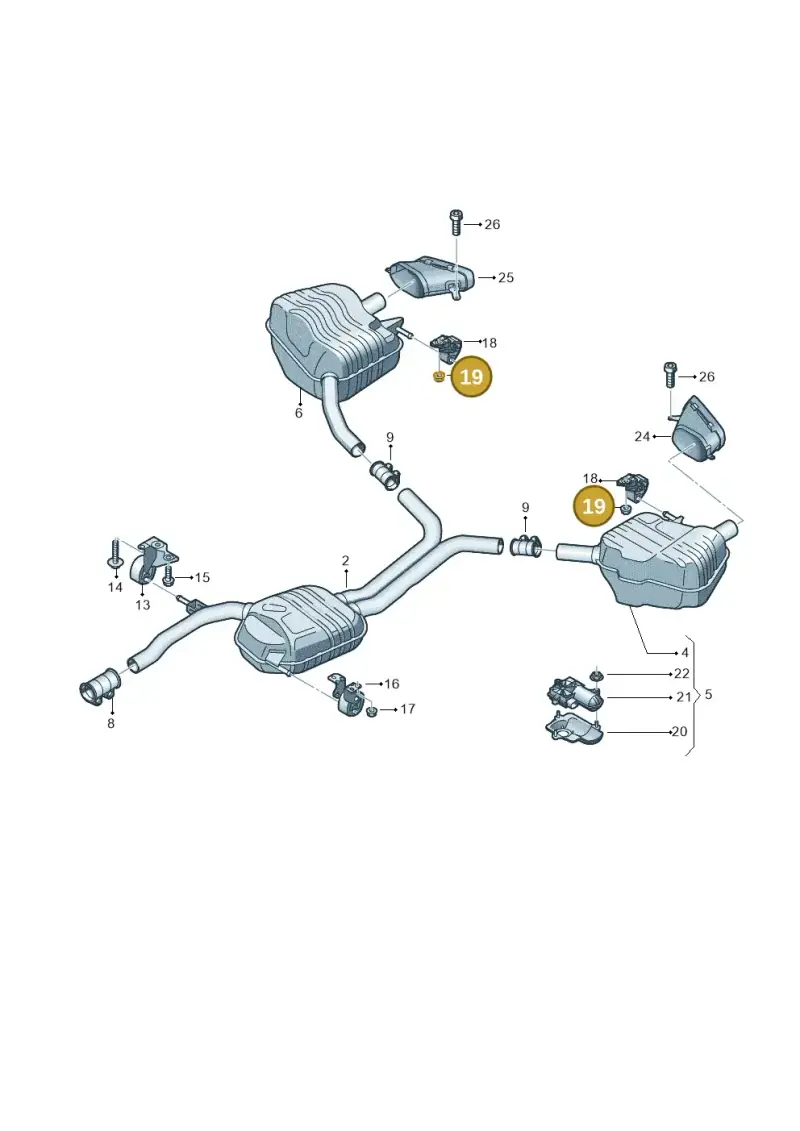 N90348411 — Audi A7 Sportback (2014-2018) diagram 798253830, position 19