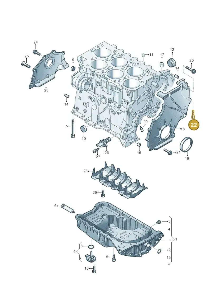 N90355905 — Audi Q6 (2022-) diagram 809103300, position 22