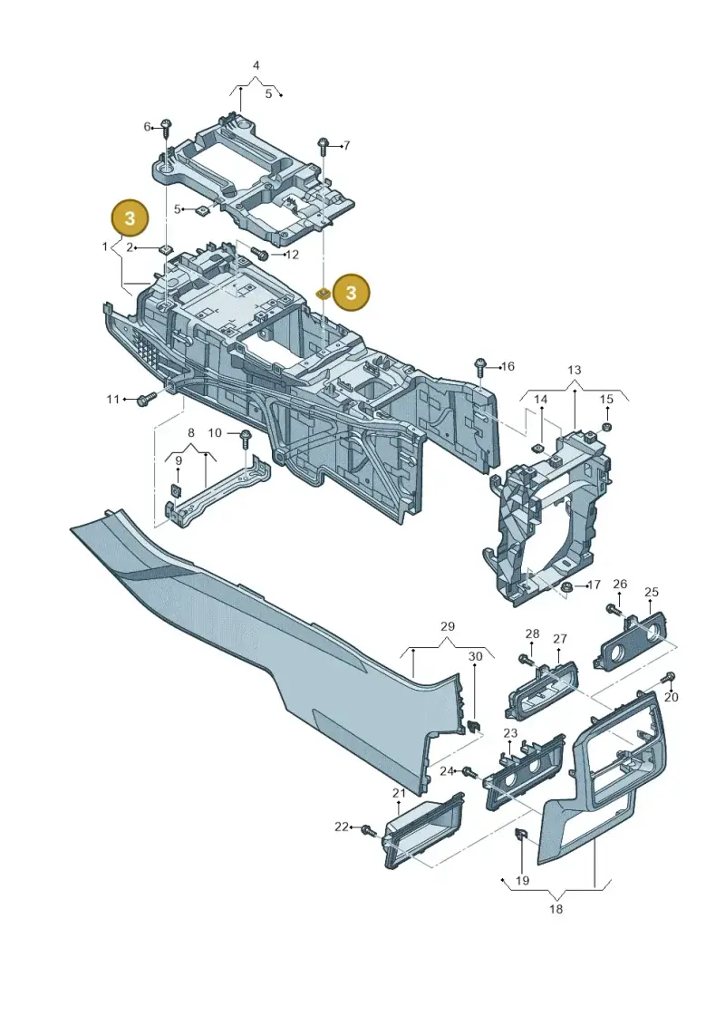 N90356203 — Audi RS Q8 Quattro (2019-) diagram 429863050, position 3