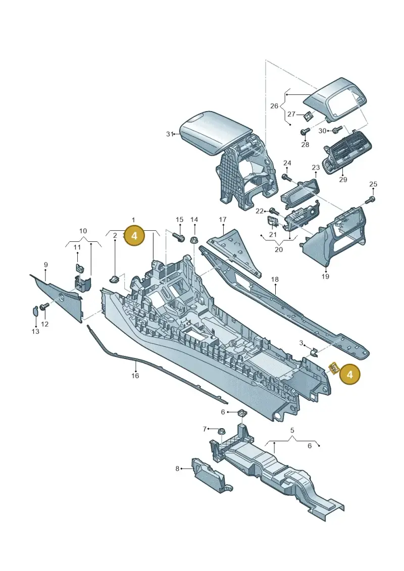 N90356203 — Audi RS6 Avant (2019-) diagram 435863500, position 4