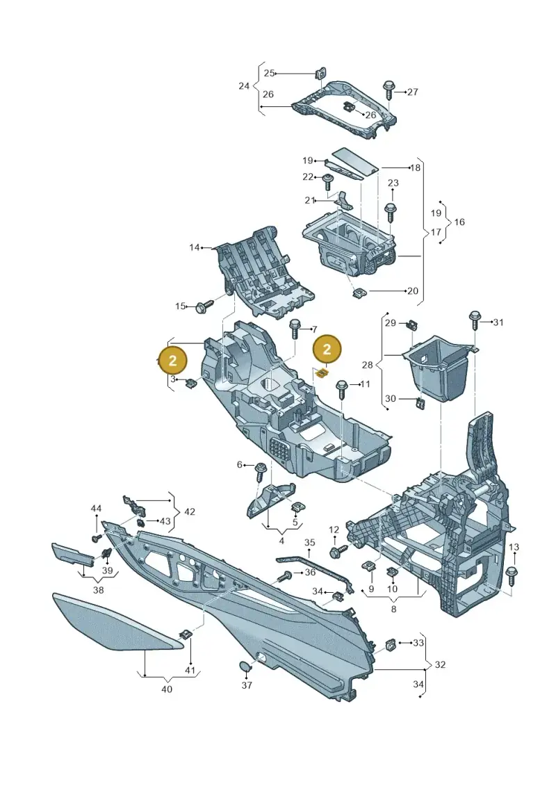 N90356203 — Audi Q8 e-tron (2018-2020) diagram 586863500, position 2