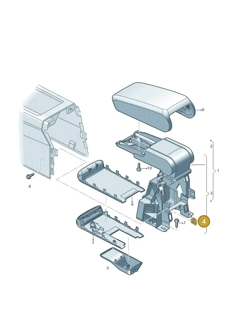 N90356203 — Audi Q4 Sportback (2021-2022) diagram 596863610, position 4