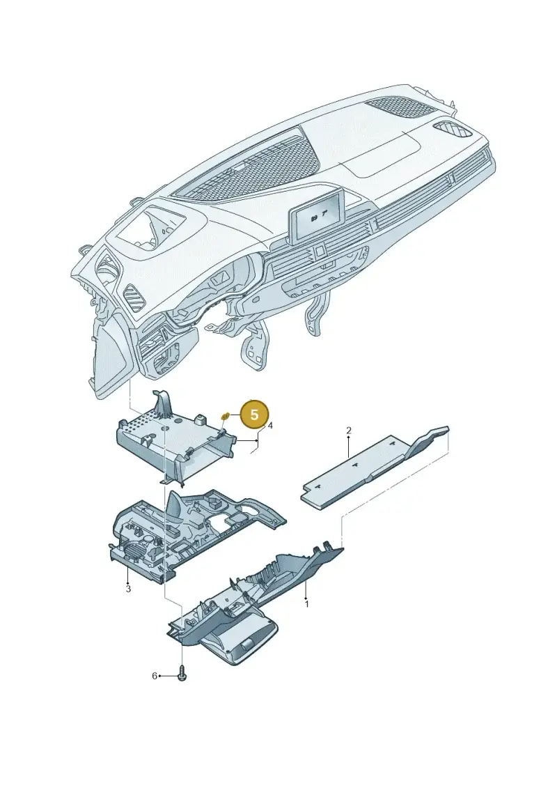 N90356203 — Audi RS4 Avant (2017-) diagram 849863100, position 5