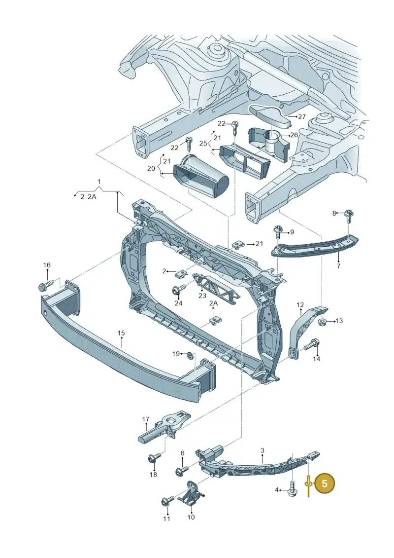 N90359101 — Audi Q3 1.4 (2016-) diagram 728805000, position 5