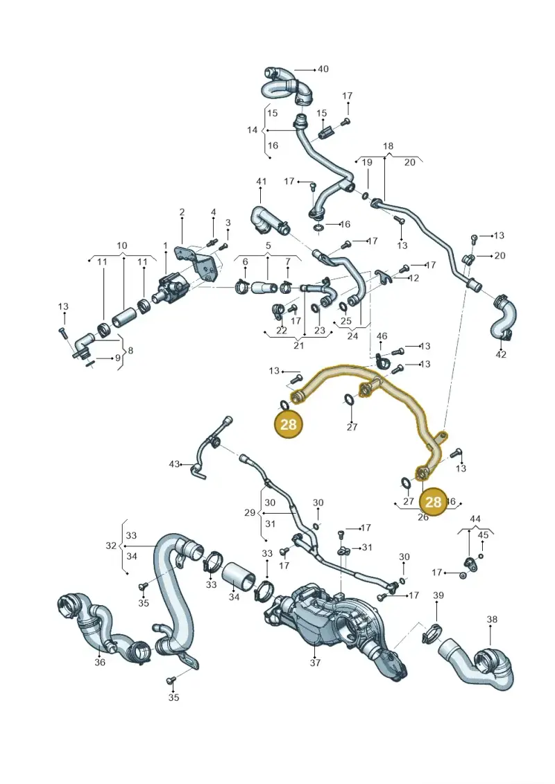 N90365302 — Audi Q8 Quattro 3,0 (2018-) diagram 819121014, position 28