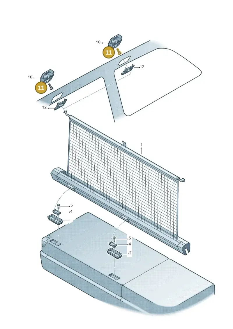 N90365916 — Audi RS6 Avant (2019-) diagram 448861100, position 11
