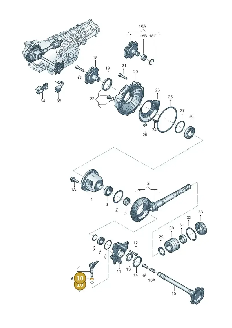 N90368401 — Audi RS6 qu. (2003-2004) diagram 218409570, position 10