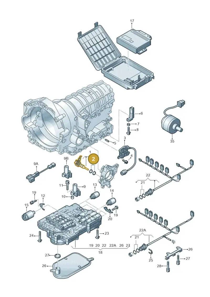 N90368402 — Audi A4/Avant (1999-2001) diagram 156927600, position 2