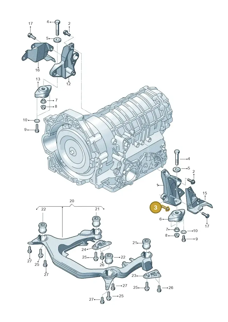 N90415003 — Audi A4/S4/Av./qu.     05> (2005-) diagram 156399800, position 3