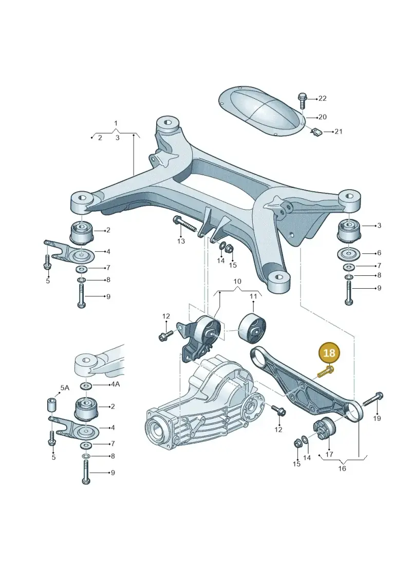 N90415003 — Audi A8/S8/qu. lang    08> (2007-) diagram 291505120, position 18