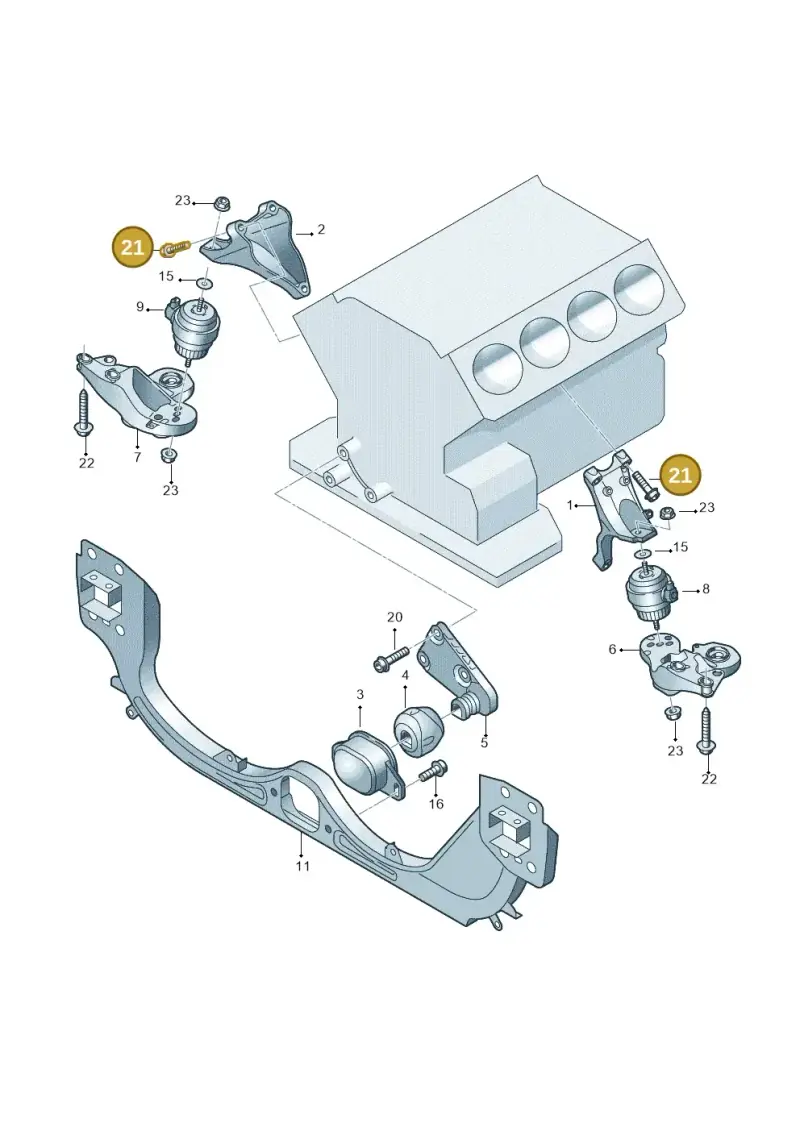 N90415003 — Audi A6 QU.ALLROAD     07> (2006-) diagram 603199100, position 21