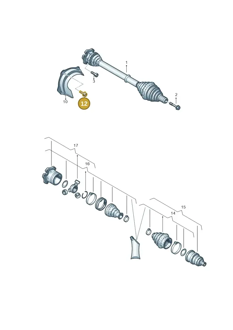 N90415405 — Audi Q8 Quattro 3,0 (2018-) diagram 859407200, position 12