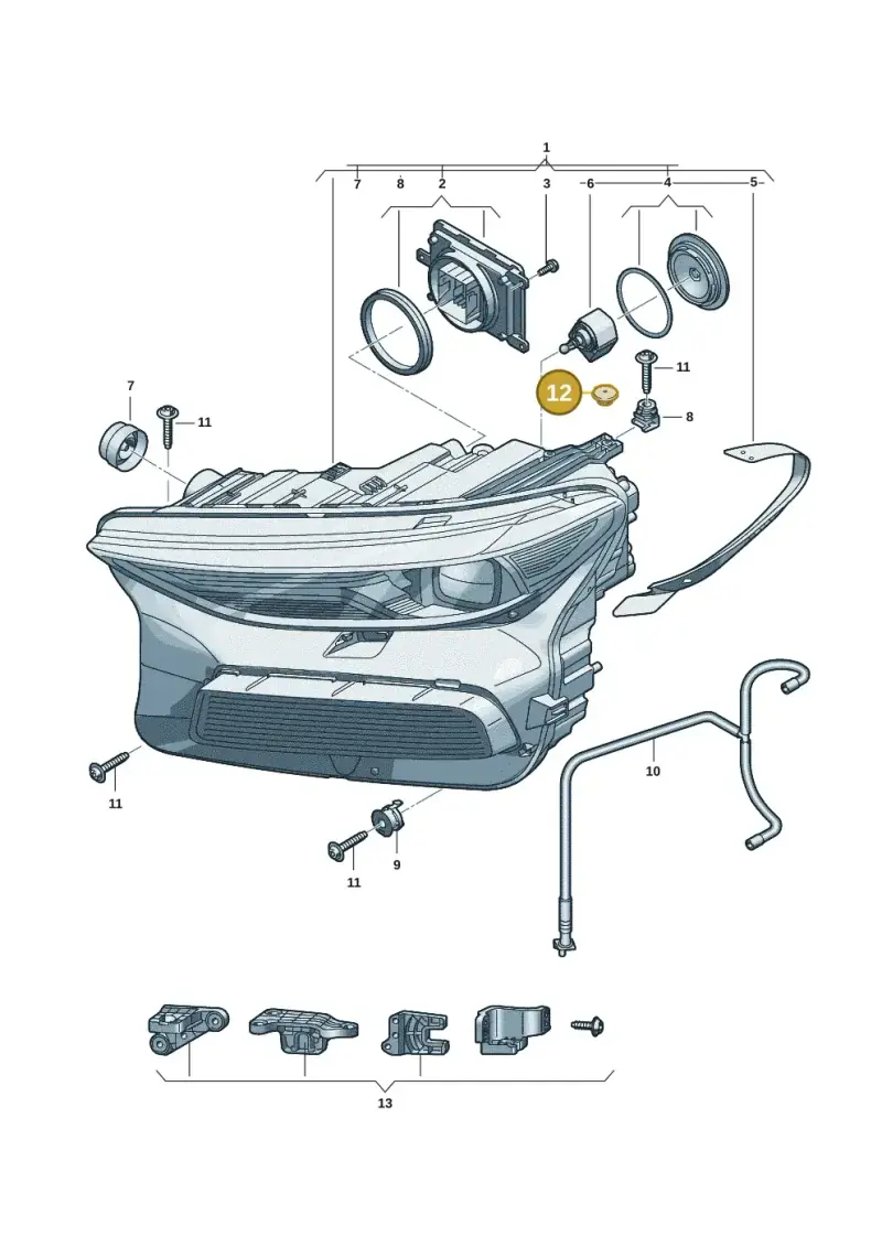 N90436101 — Audi Q6 e-tron (2023-) diagram f5s941000, position 12