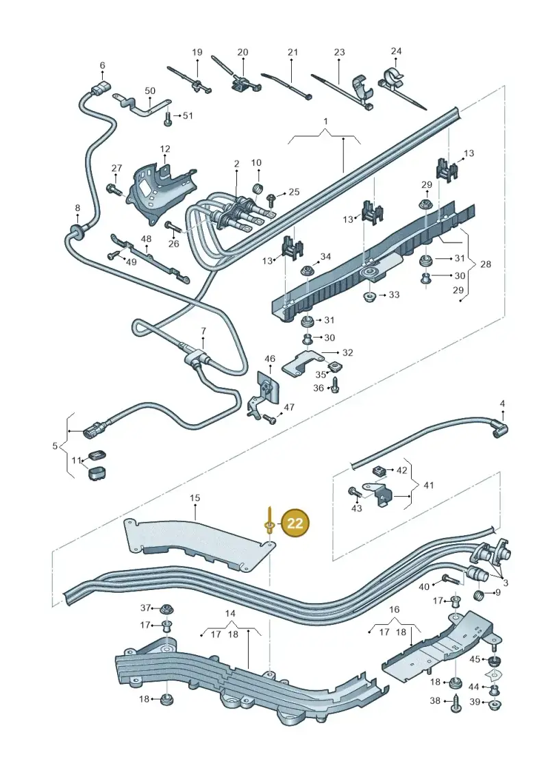 N90437401 — Audi A6 2.0 (2018-) diagram 435970010, position 22