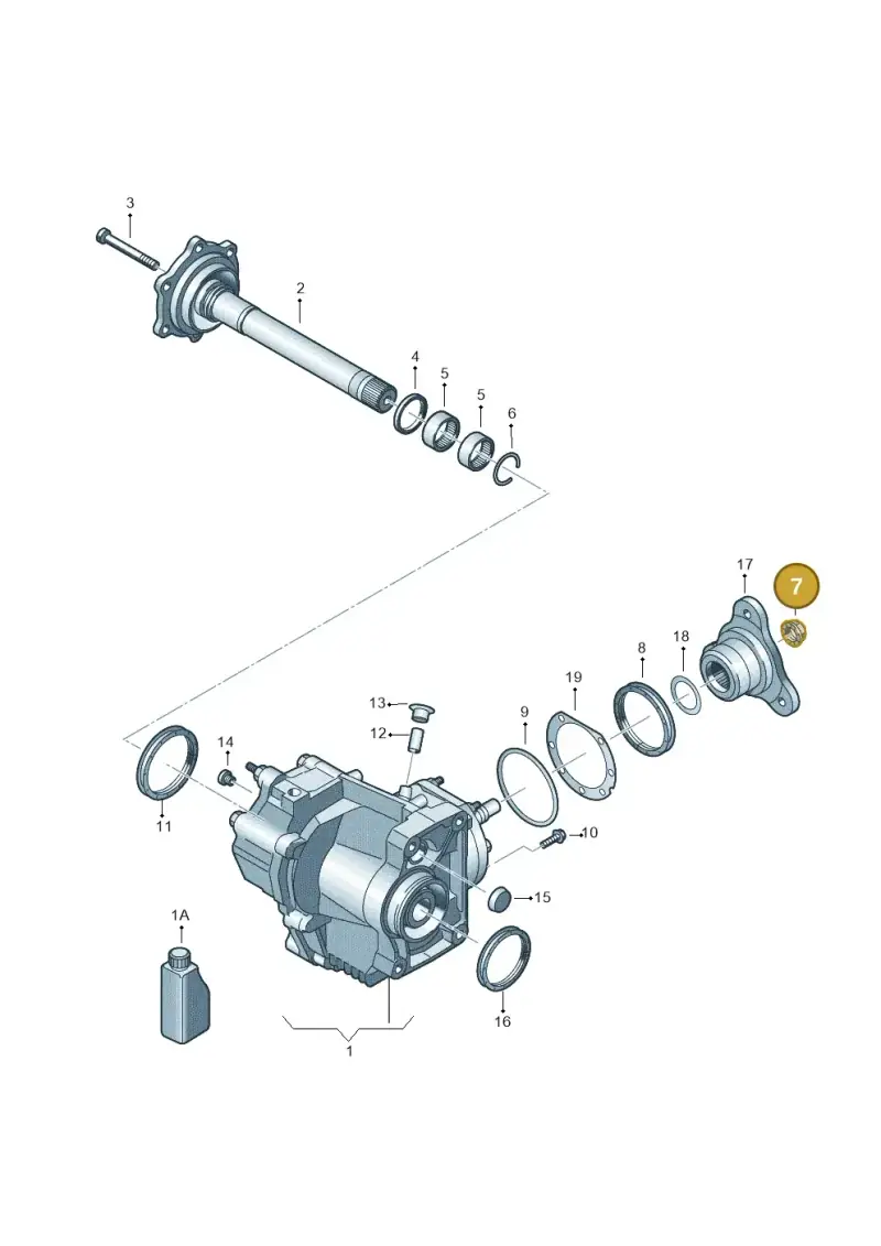 N90443801 — Audi A3 Sportback (2016-2020) diagram 745409430, position 7