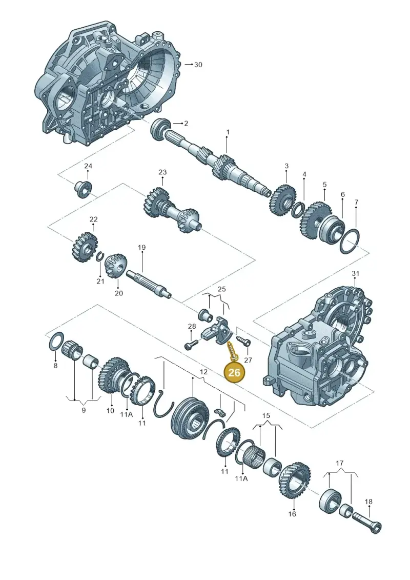 N90462503 — Audi Q2 2.0 TDI (2016-2018) diagram 746311310, position 26