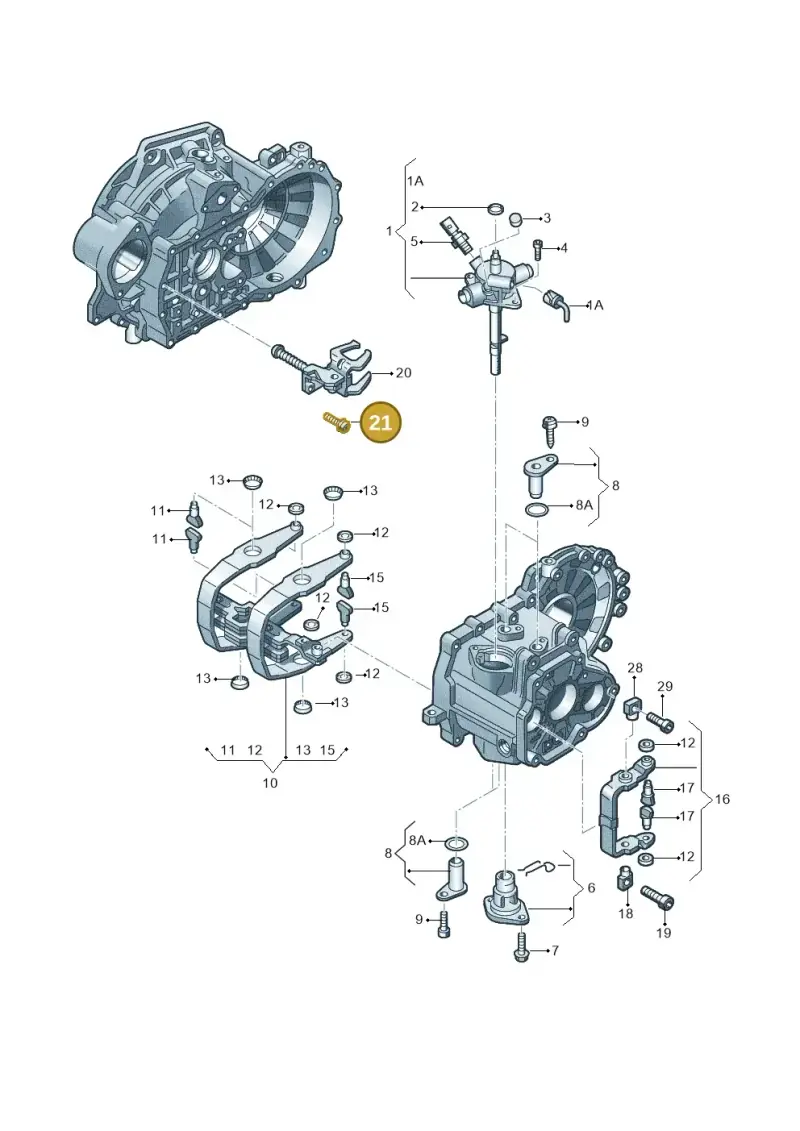 N90464601 — Audi A1 sportback 1.0 (2018-) diagram 409311910, position 21