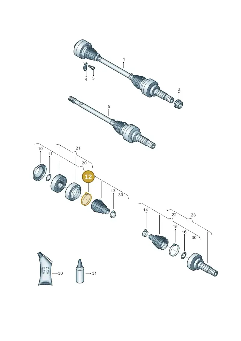 N90470601 — Audi Q7 qu. 3.0 TDI (2009-2015) diagram 274407250, position 12