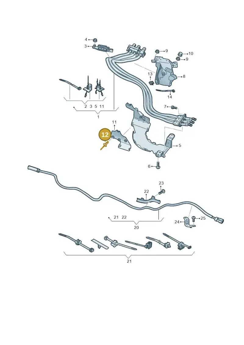 N90478601 — Audi Q8 Quattro 3,0 (2018-) diagram 859970012, position 12