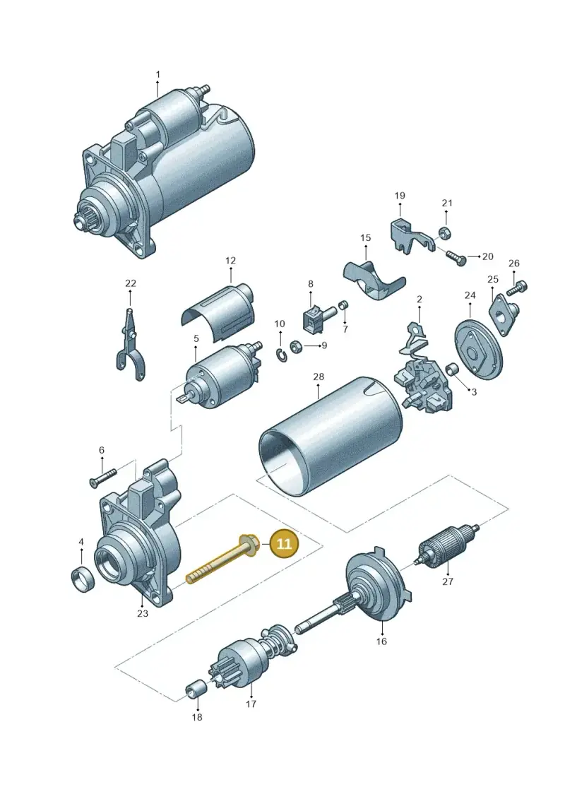N90495504 — Audi A4/S4 Cabrio./qu. 07> (2006-) diagram 176911000, position 11